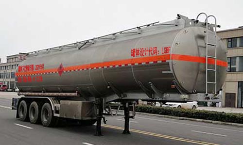 楚飛牌CLQ9402GYYBA型鋁合金運油半掛車